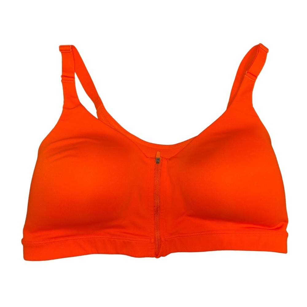 High-Support PowerSoft Zip-Front Sports Bra for Women 38DD